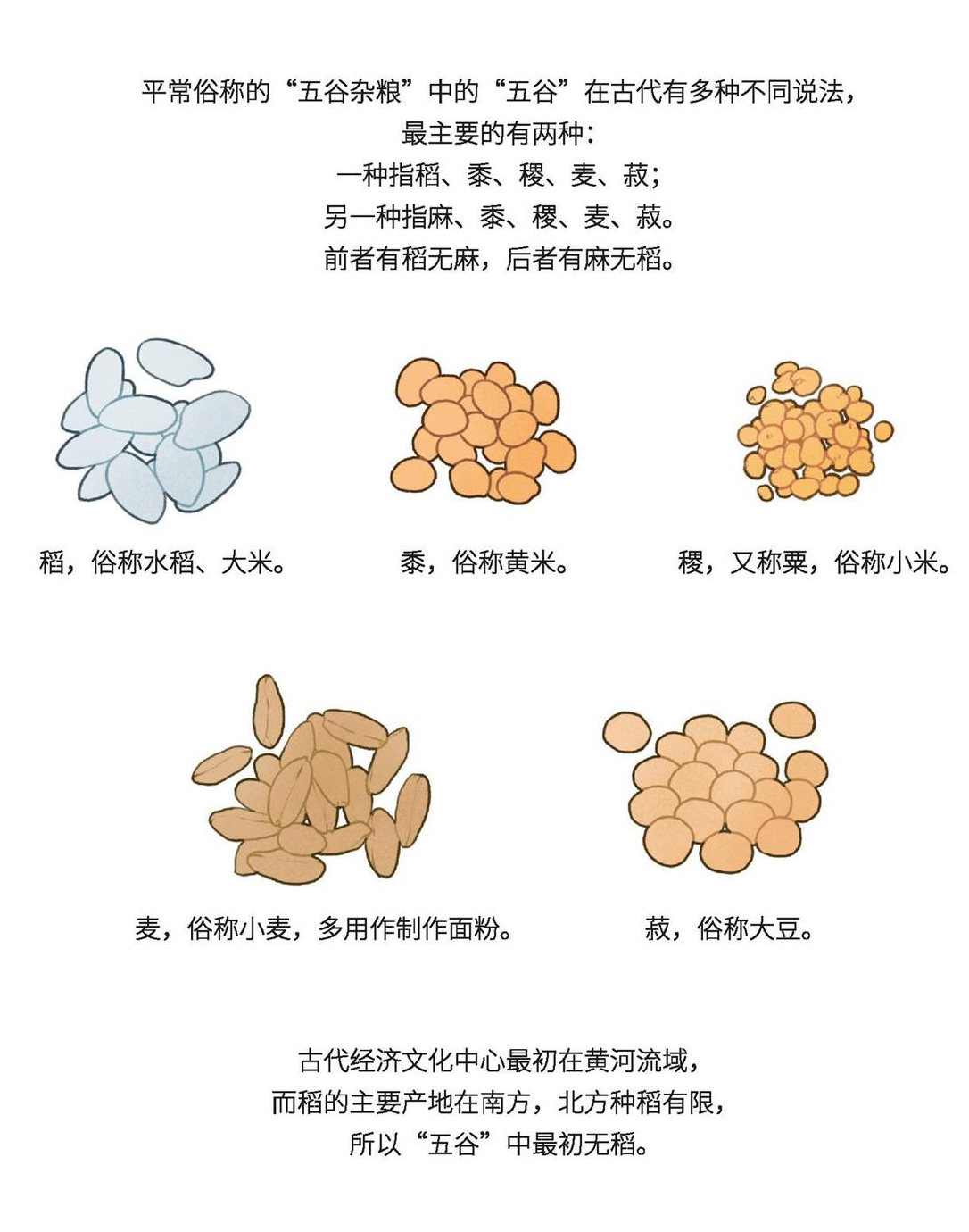 五谷杂粮的"五谷"是什么#科普小课堂