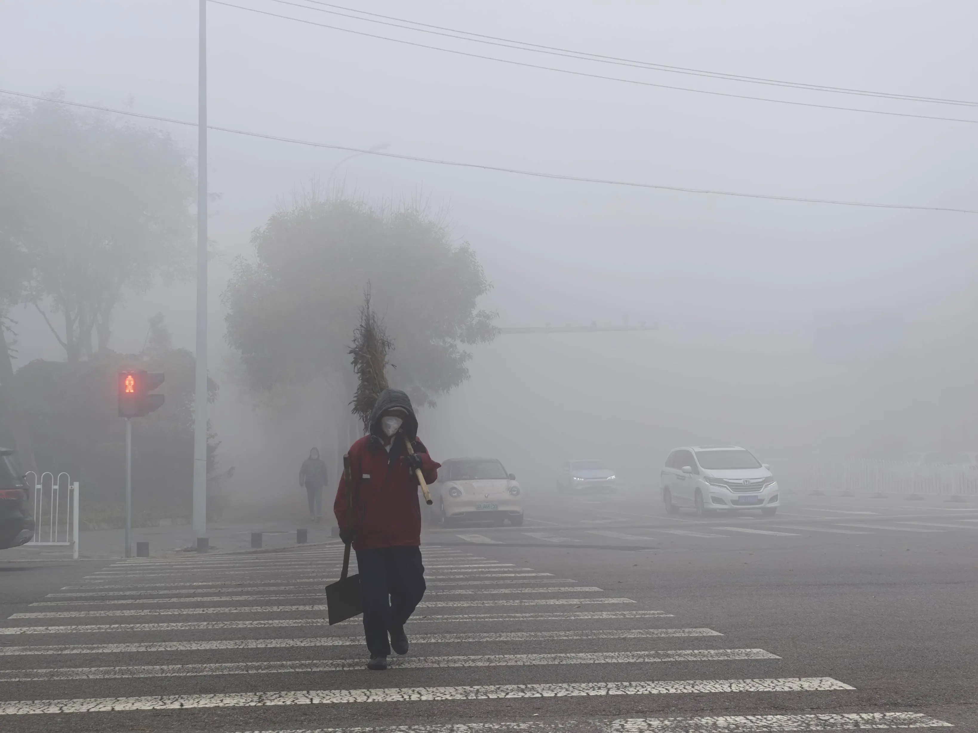 今日河南中东部、南部有雾，局地强浓雾！明起，降温大风来！