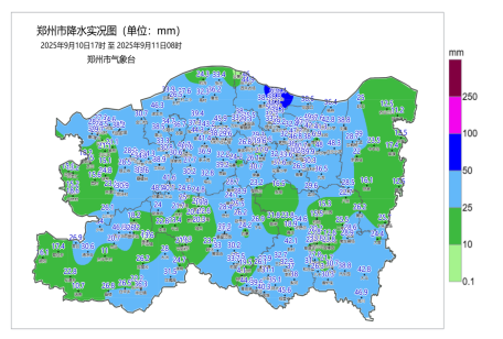 预计未来2小时郑州市有中到大雨｜局地20-40毫米