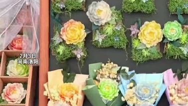 谁能拒绝牡丹冰箱贴的浪漫呢