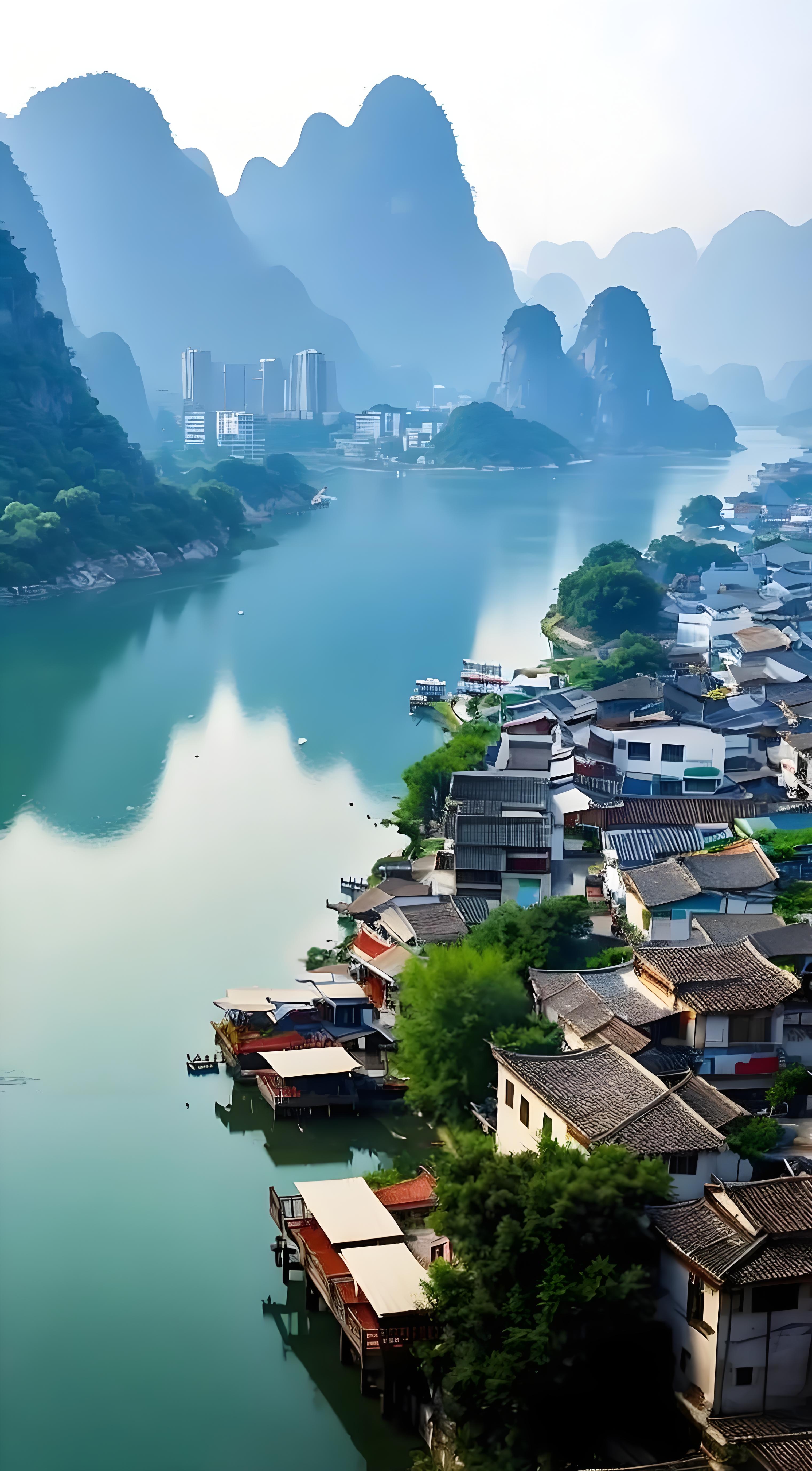 桂林山水:一幅流动的水墨诗画,历史文化的深情告白