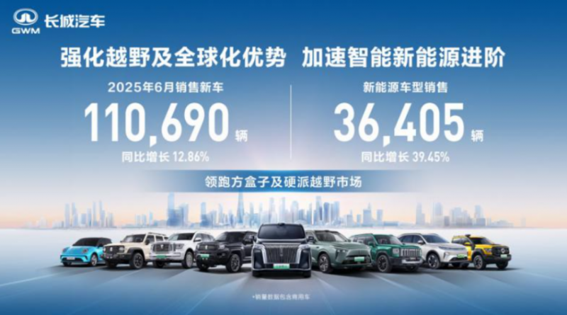 销量同比激增246.95%！WEY高山/蓝山成高端新能源市场爆款