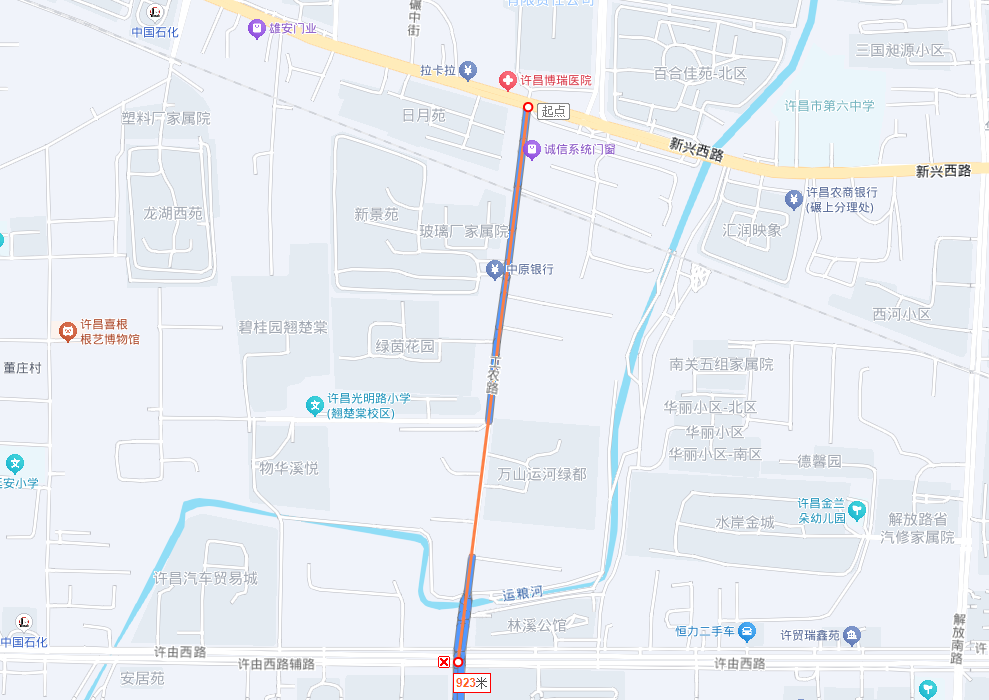今起，许昌工农路(新兴路至许由路段)停车位取消